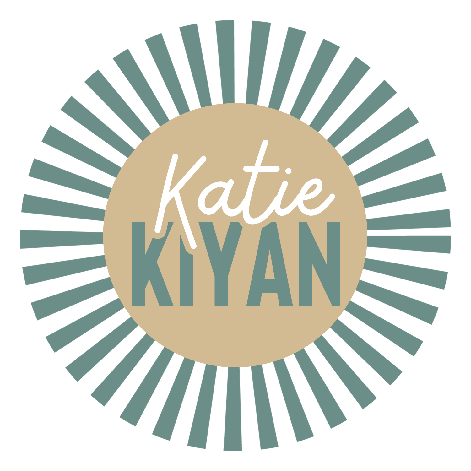 Kiyan, Katie - Logo (green sunburst)